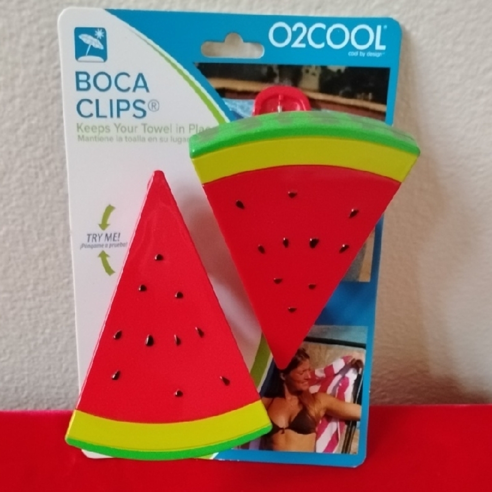 D- NWT Watermelon Boca Clips - Red and Green - Picture 3 of 6